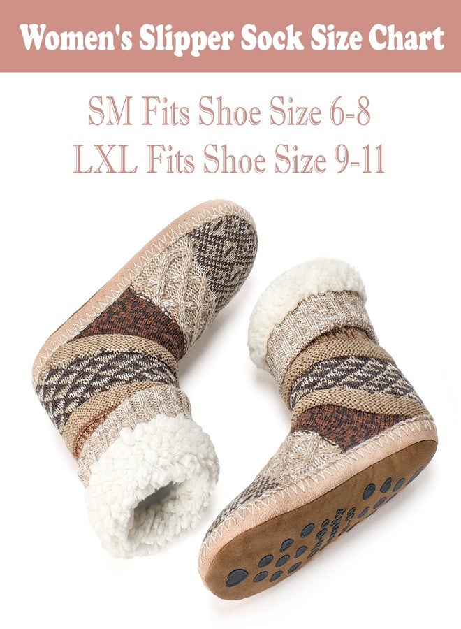 Cozylook Fuzzy Slipper Socks for Women, Non-Slip Winter Cabin Socks with Soft Soles - Image 5